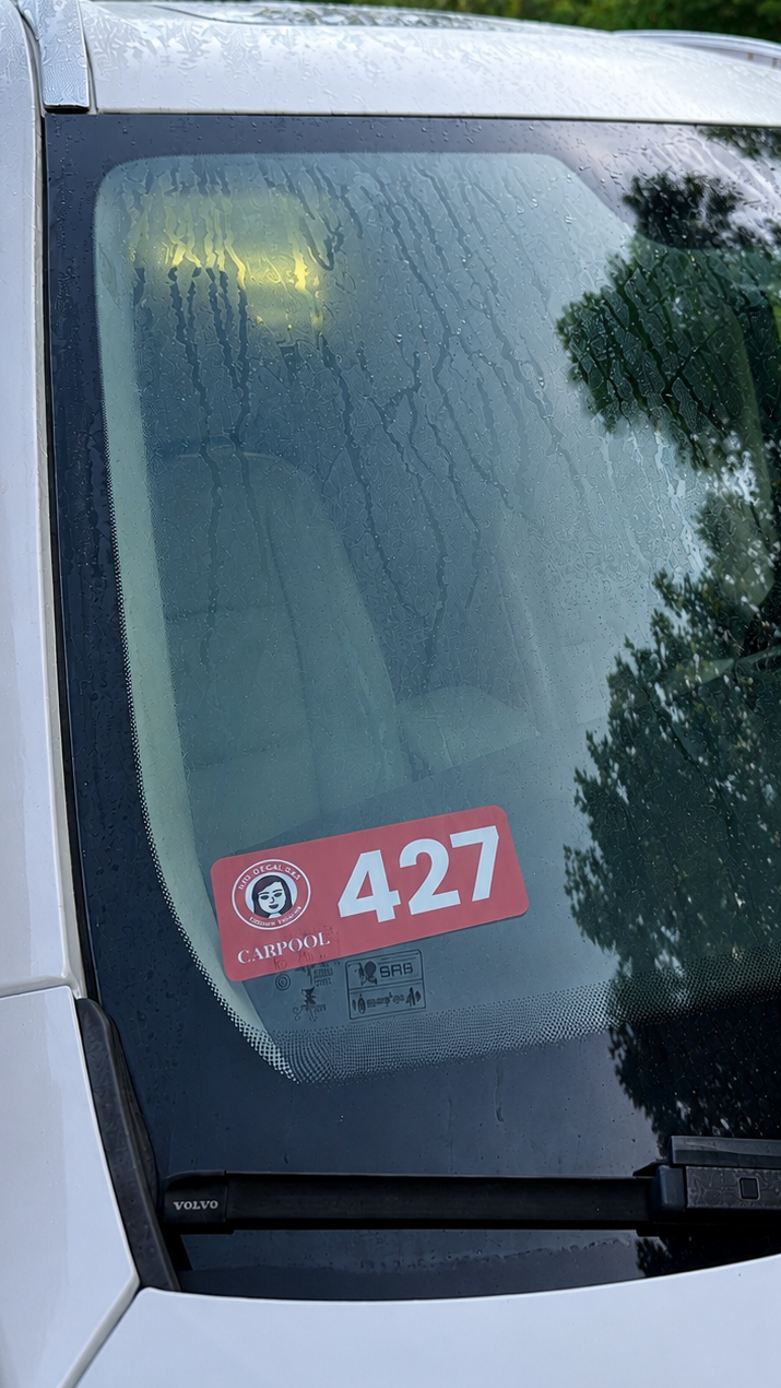 Carpool & Parking Decals
